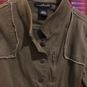 Army green light jacket